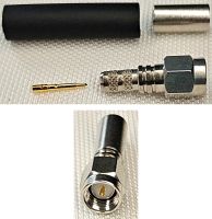Liitin, SMA uros, suora, puristettava, 50 ohm, Air5, IP67